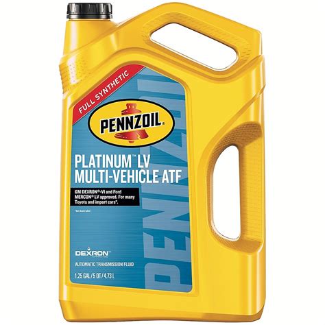 pennzoil platinum lv multi vehicle atf|pennzoil transmission fluid application chart.